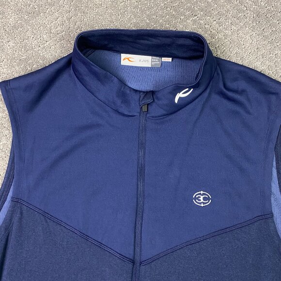 KJUS Westport Vest Men's 54 XL Blue UPF 30+ Performance Golf Stretch Hiking - Picture 2 of 9